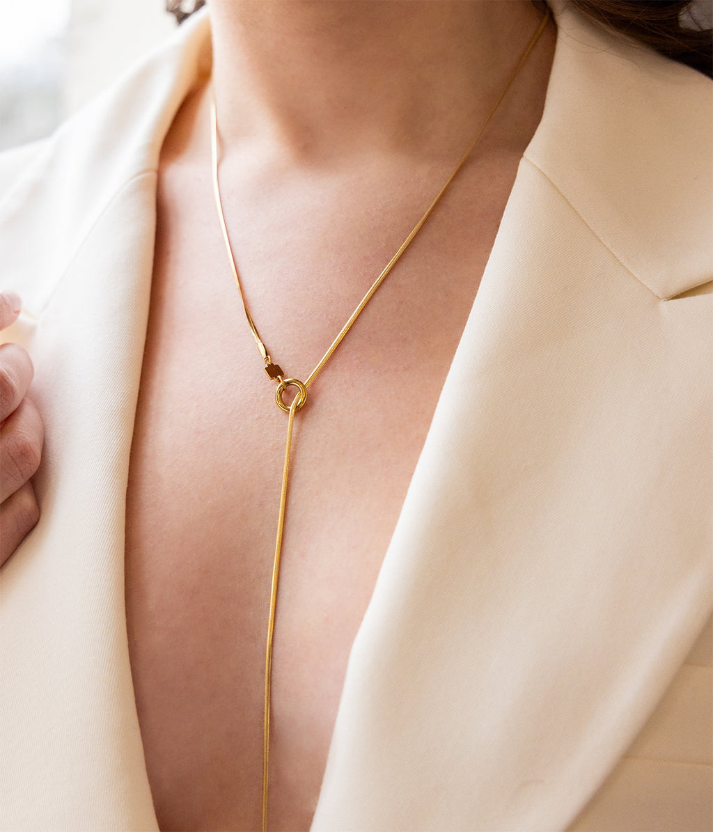 Necklace Paolo (Gold-plated steel)