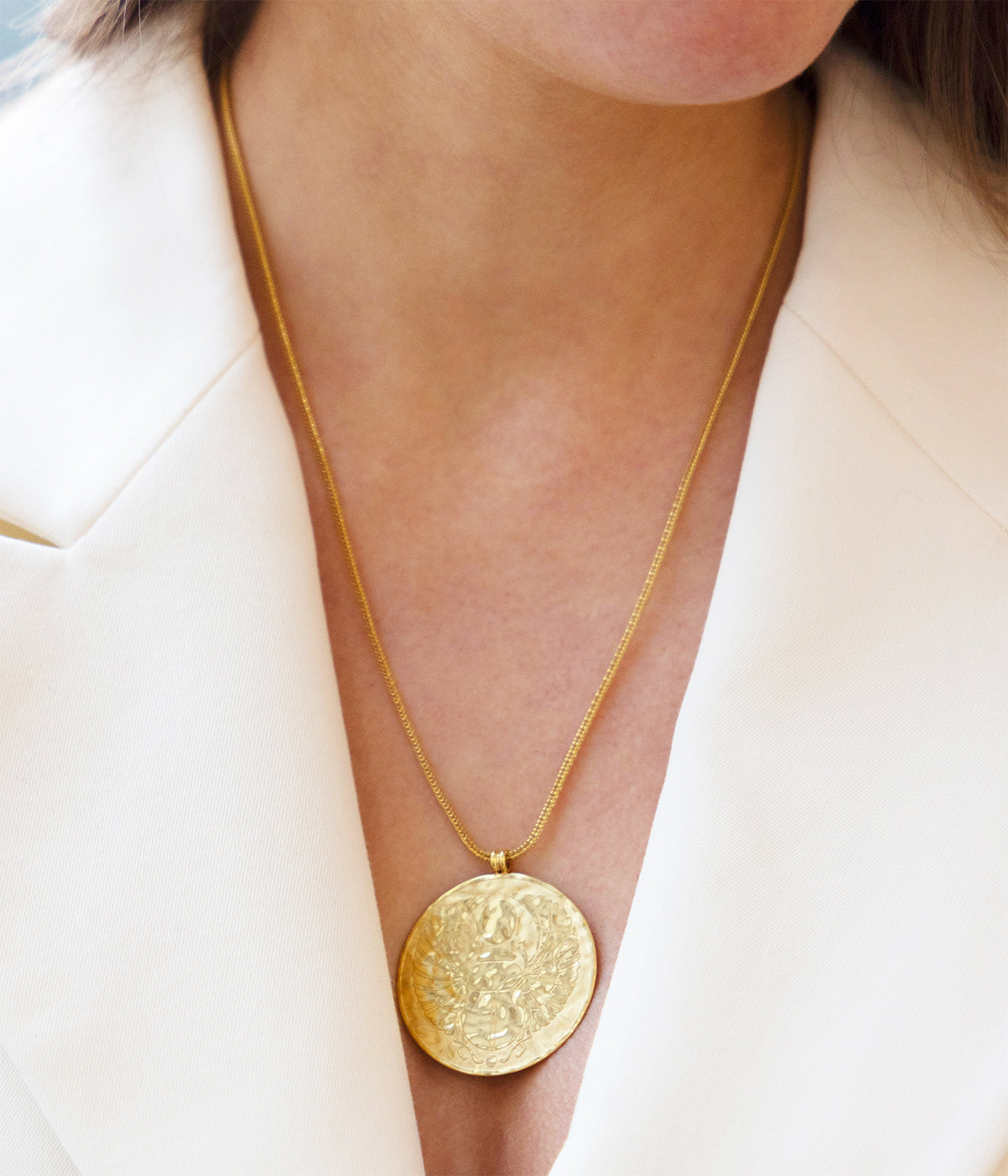 Necklace Scarabée (Gold-plated steel)