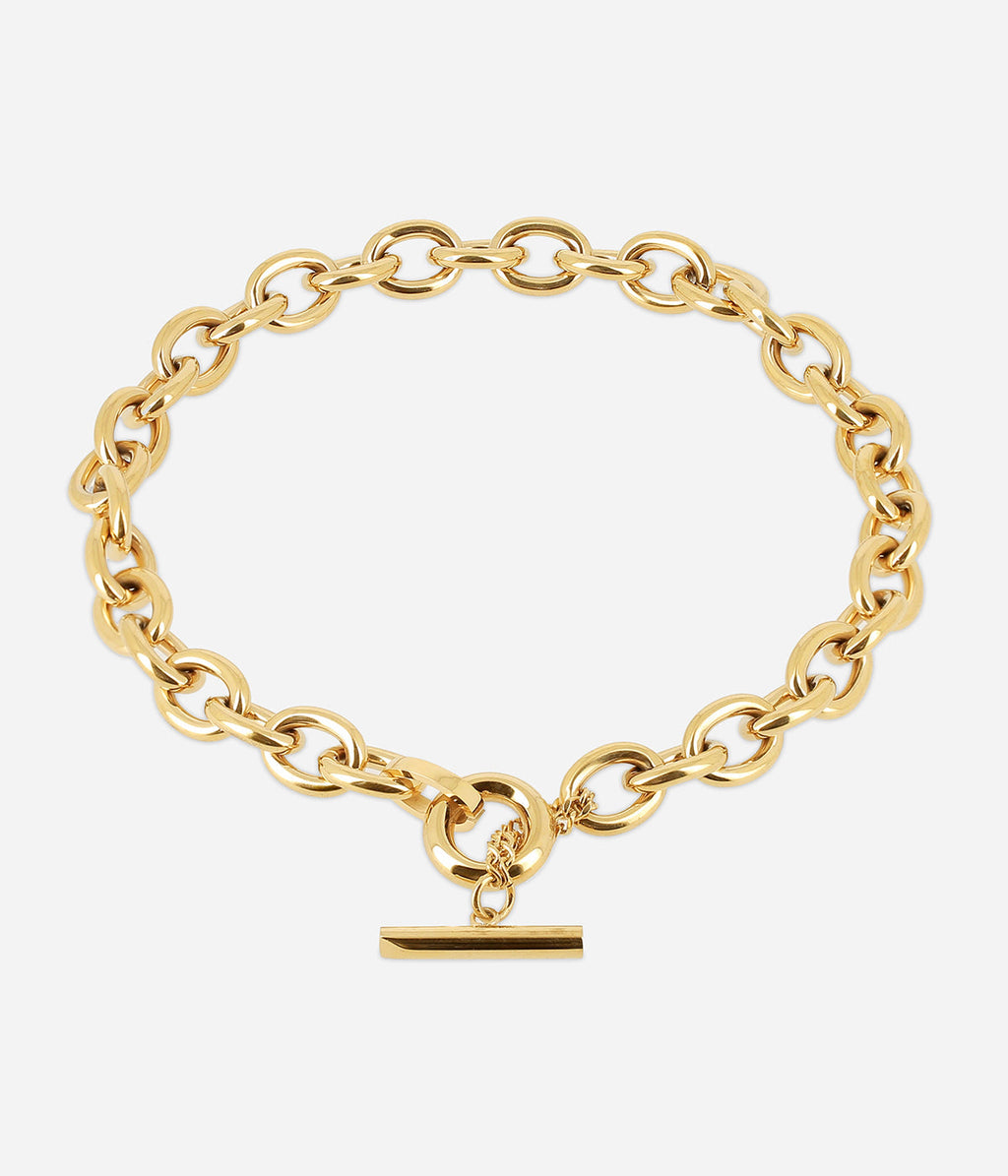 Collier Ecume (Acier doré)