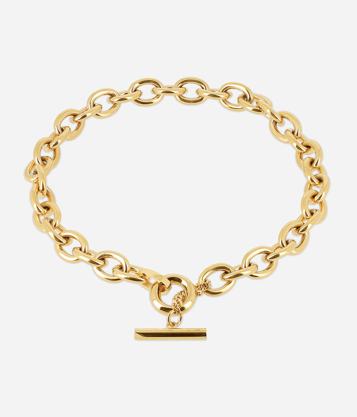 Collier Ecume (Acier doré)