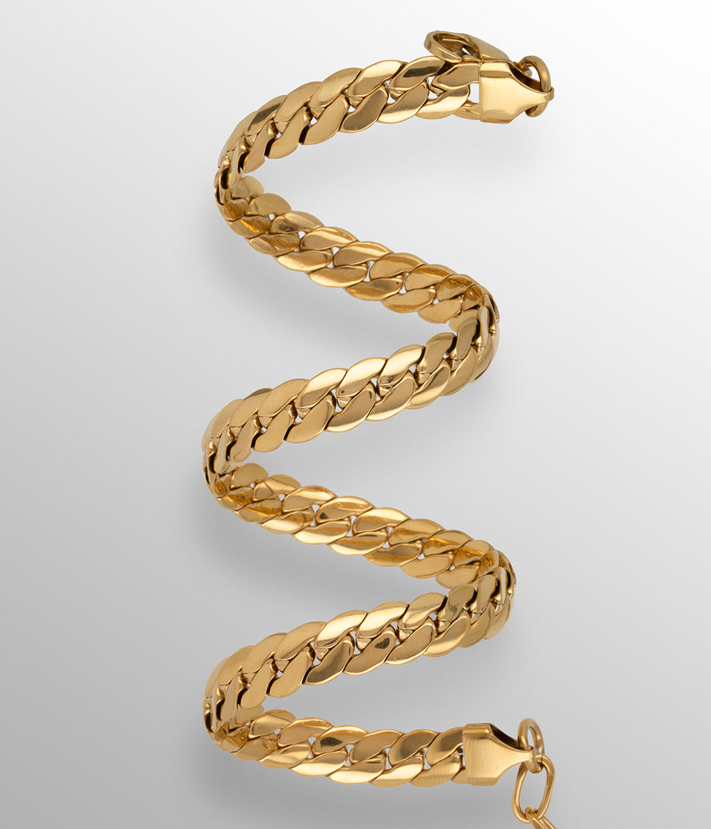 Necklace Baldo (Golden steel)