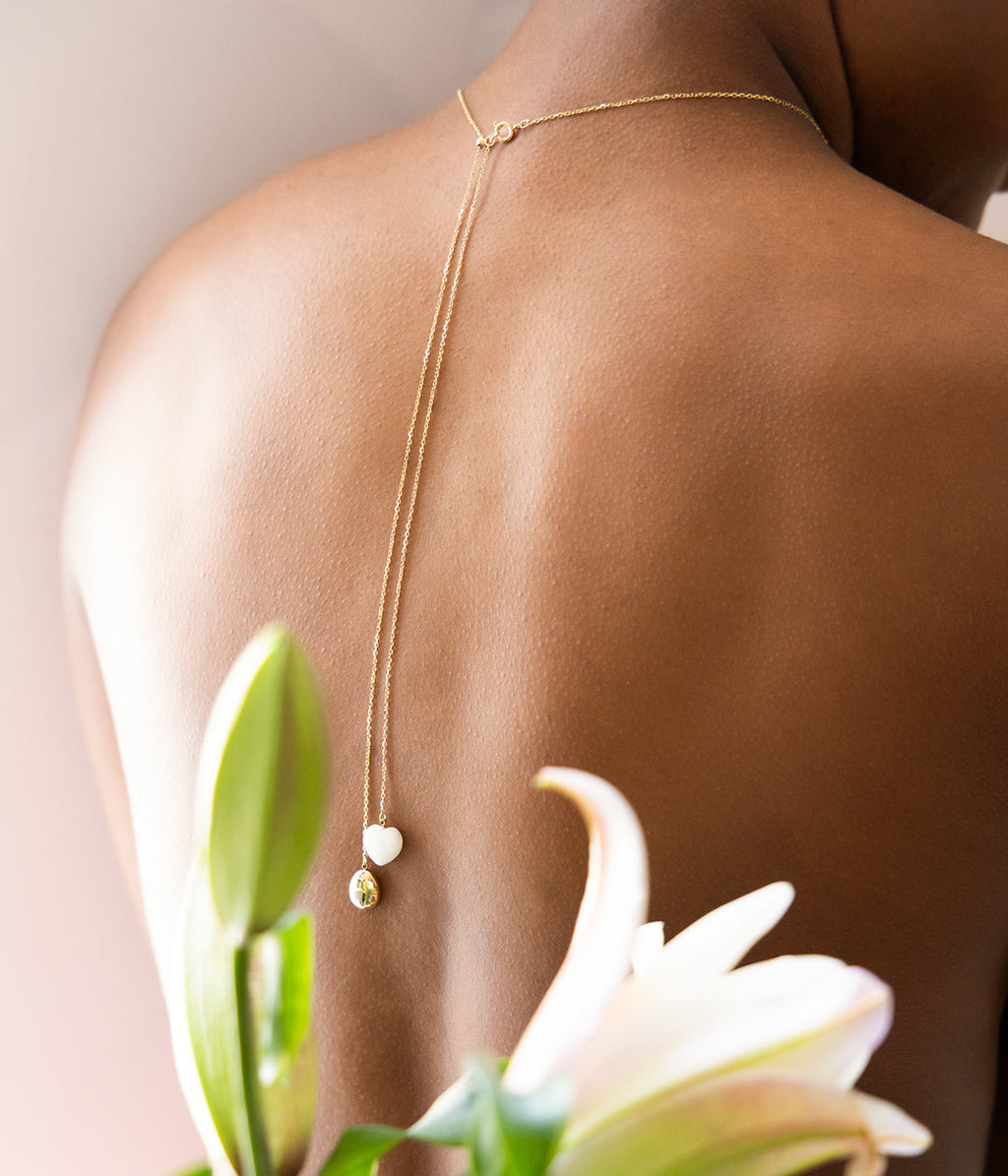 Back jewel Annette (Golden steel)