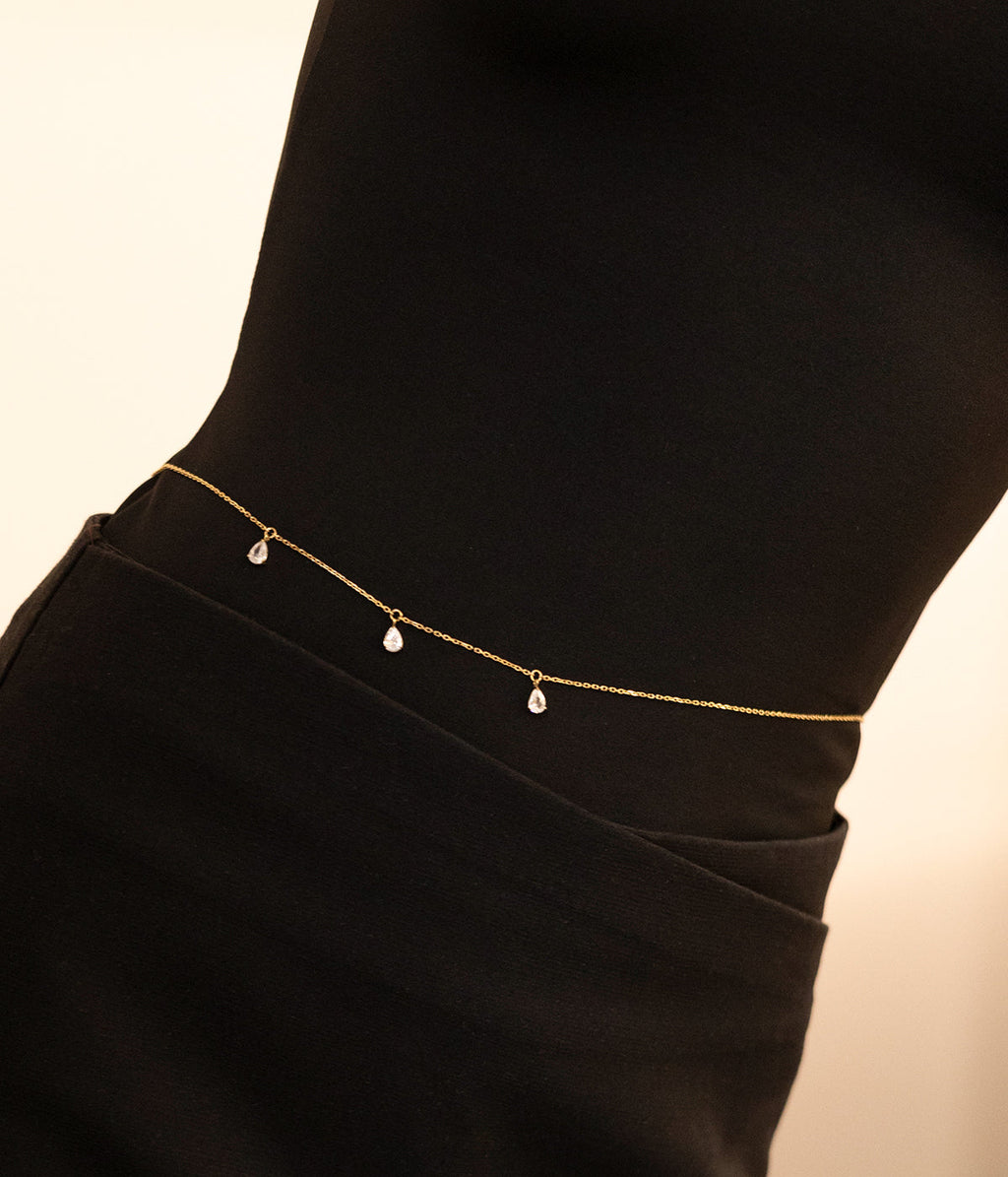 Waist jewel Ajaccio (Golden steel)