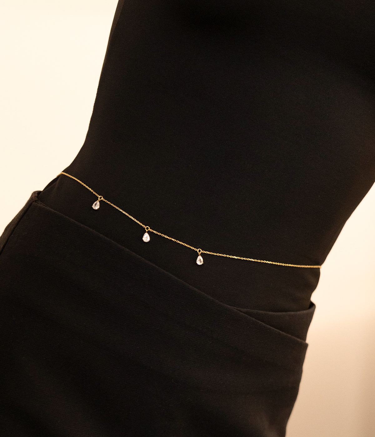 Waist jewel Ajaccio (Golden steel)