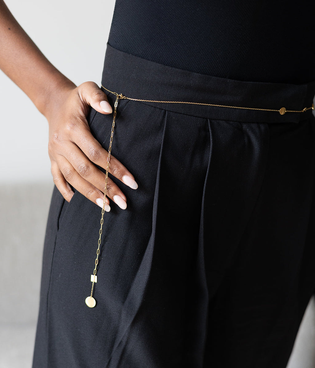 Waist jewel Sisco (Golden steel)