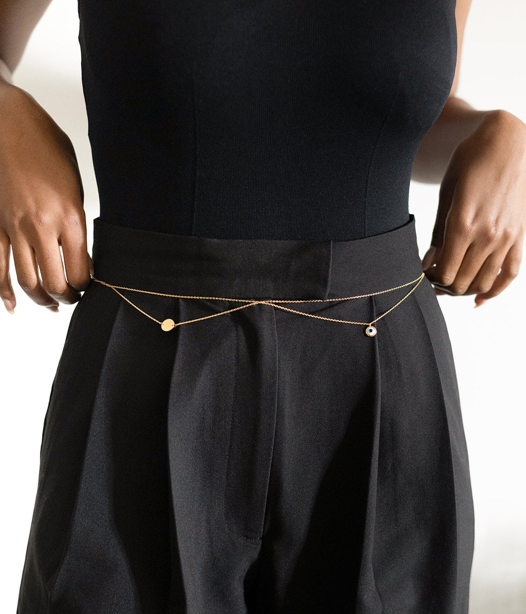 Waist jewel Sartène (Golden steel)